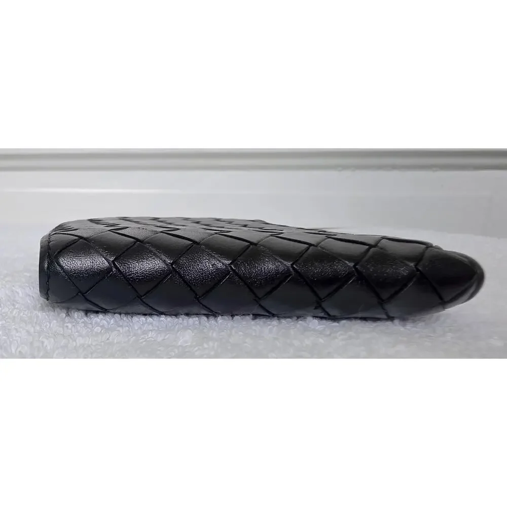 Bottega Veneta Men's Black Woven Bifold Wallet w/Card Slots Made Italy w/COA